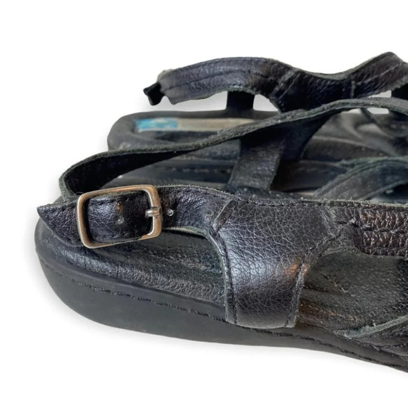 Arnold Churgin Black Strapped Sandals 6.5 - Picture 7 of 9